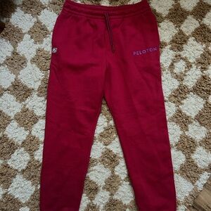 NWT Peloton Joggers in Bold Red